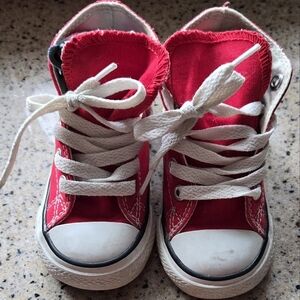 Converse Red and White Sneakers